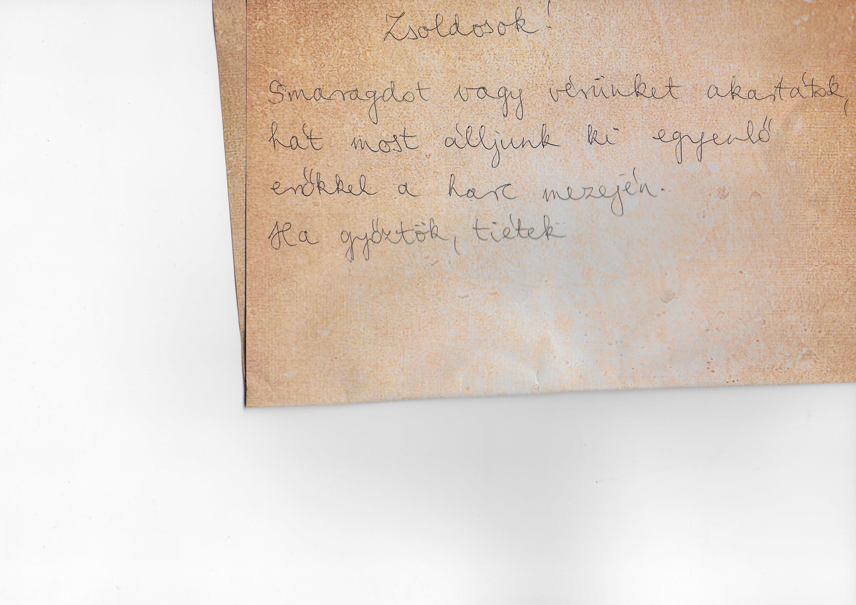 Kihívólevél – előnézet
