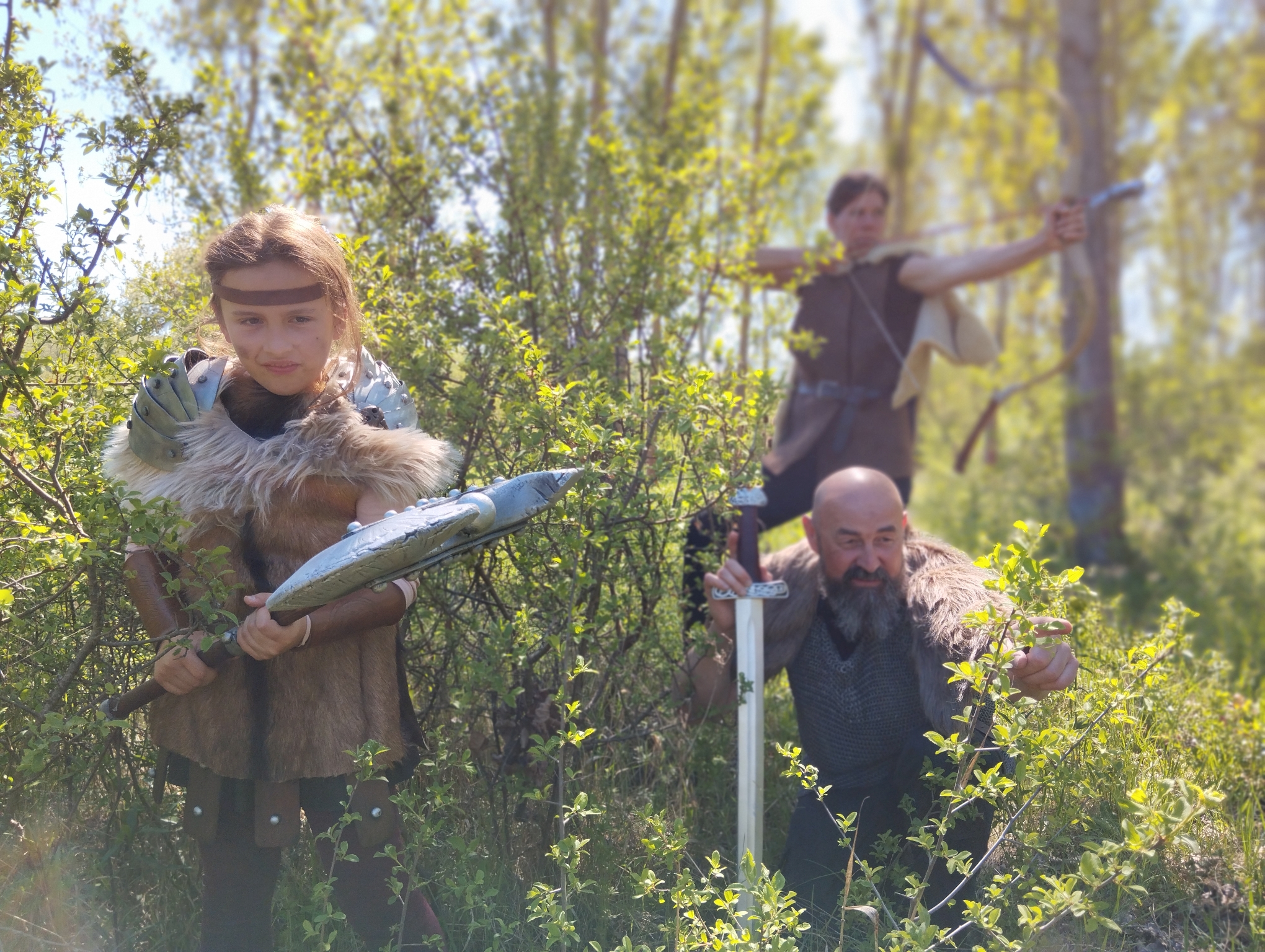Középkori fantasy hangulatú jelenet a Smaragd élő szerepjáték világából